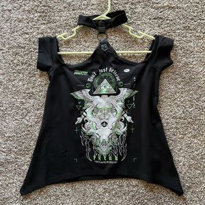 KILLSTAR open shoulder don’t just believe top
